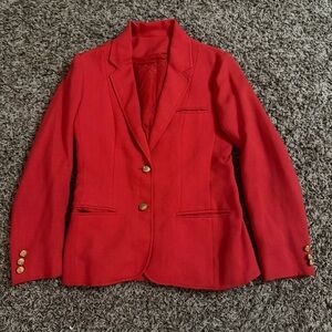 Women's Red Tailored vintage Blazer